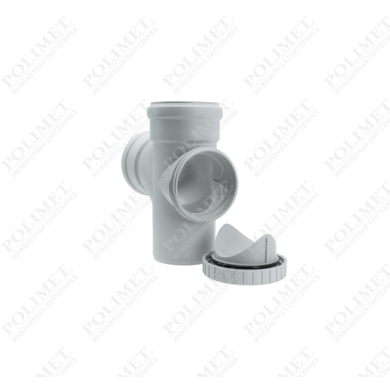 Ревизионный тройник для бесшум. канализации SKEAR DN110/110x87°