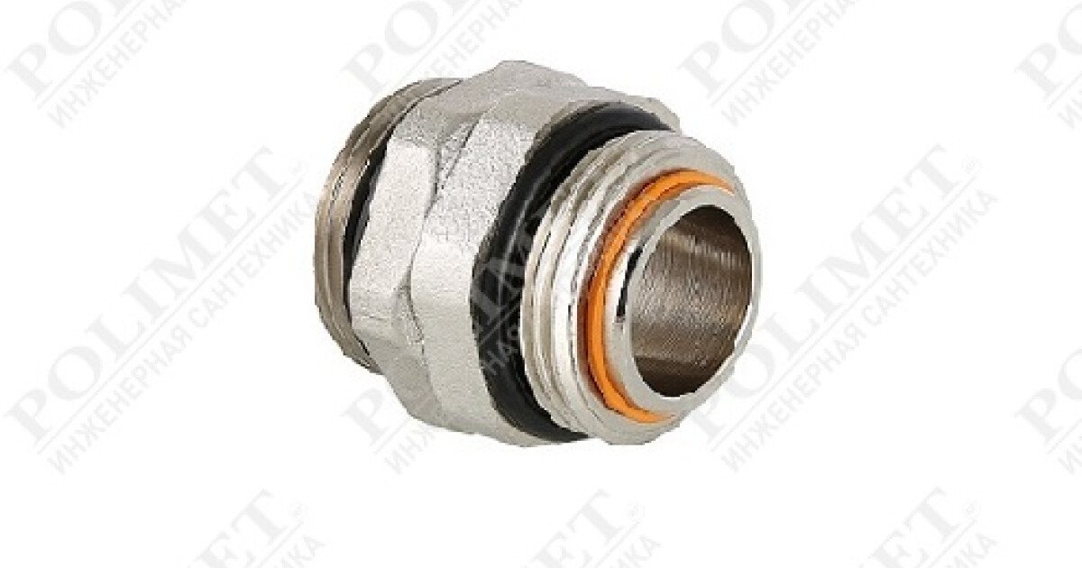 POLIMET Инженерная сантехника | Сдвоенный ниппель, 1\"х1\" 20/160