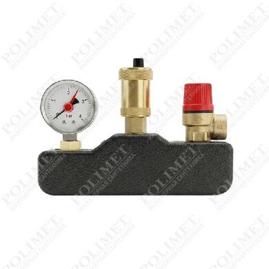 (VARMEGA) Группа безопасности котла Varmega VMSG01, 1", 3 бар, латунь