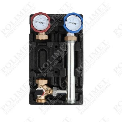 Насосная группа быстрого монтажа с трёхход. смесит. клапаном (подача слева) без насоса