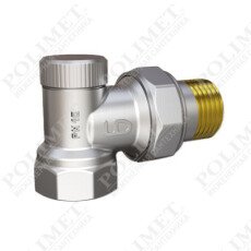 Клапан радиаторный настроечный угловой LD Pride 59.15.В-ГШ.Н.У Ду15 Ру10