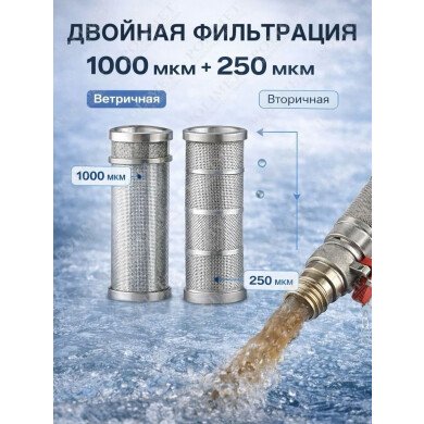 Фильтр промывной (самоочищающийся) 1"   1/12