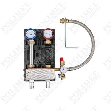 Насосная группа  UK прямая с теплообменником 30 пластин 1"