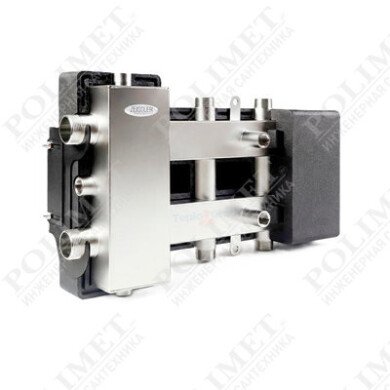 Гидравлический разделитель совмещенный с коллектором  на 3 контура,нерж. Сталь. ( M3 )