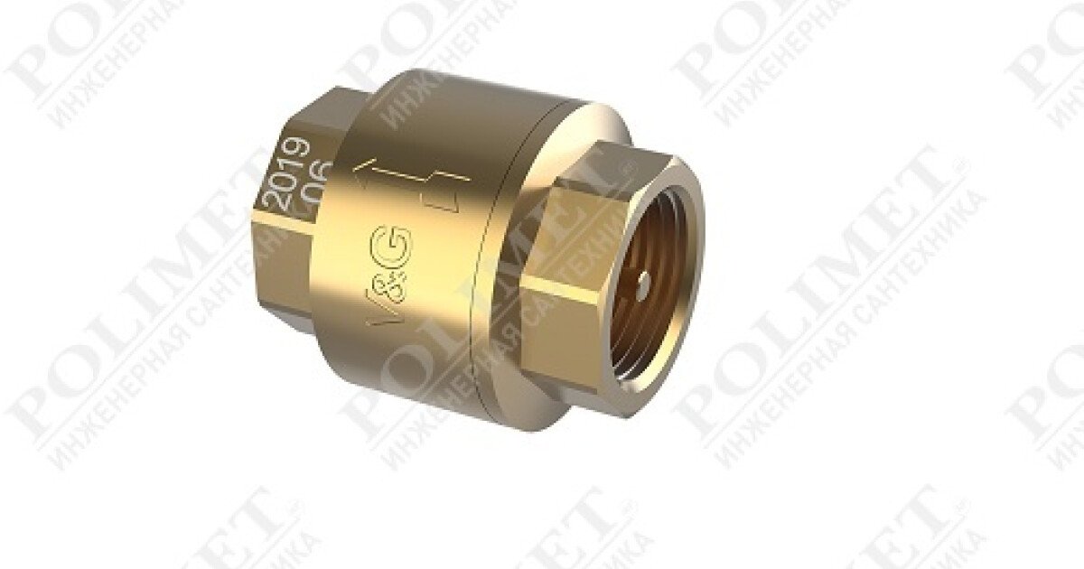 POLIMET Инженерная сантехника | Обратный клапан 2\" ВхВ V&G с латунным ...