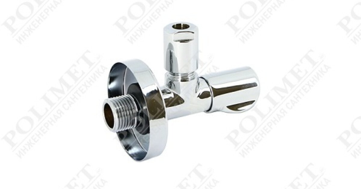 POLIMET Инженерная сантехника | Вентиль Н-обж 1/2\" х 10 мм (3/8\") LUX ...