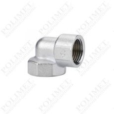 (VARMEGA) Угол переходной Varmega VMTF72, ВР-ВР, 1" х 1/2", хромированный