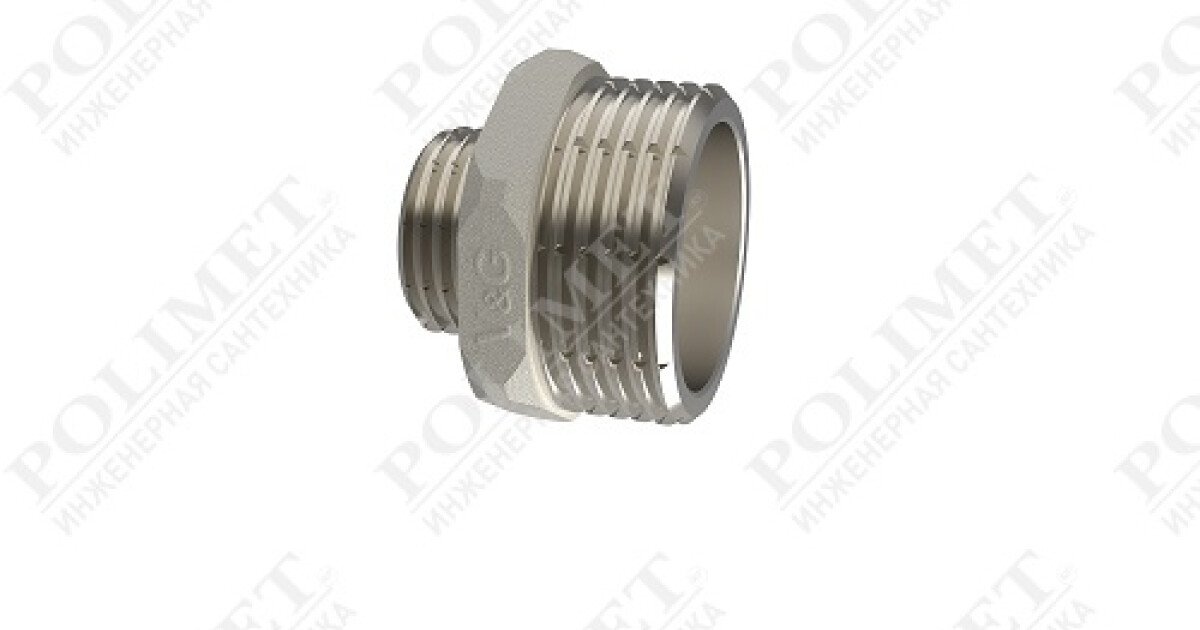 POLIMET Инженерная сантехника | Ниппель 1 1/2\" x 1/2\" НxН переходной V ...