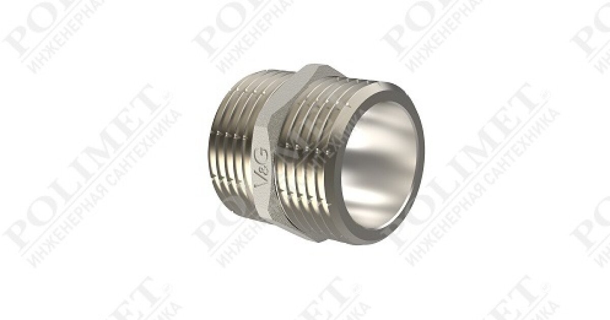 POLIMET Инженерная сантехника | Ниппель 3/4\" НxН V&G 1/84