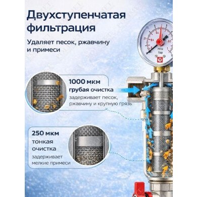 Фильтр промывной (самоочищающийся) 1/2"   1/36