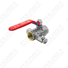 Кран шаровой 3/4" HLV-Optima с дренажем и воздухоотводчиком рычаг внут-внут    1/6/72