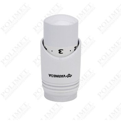 (VARMEGA) Термостатическая головка, серия VM112, жидкостная, белая M30х1.5
