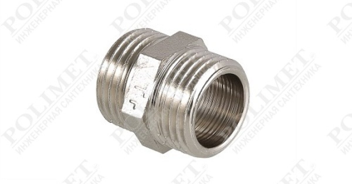 POLIMET Инженерная сантехника | Ниппель 3/4\" нар.-нар. 10/200