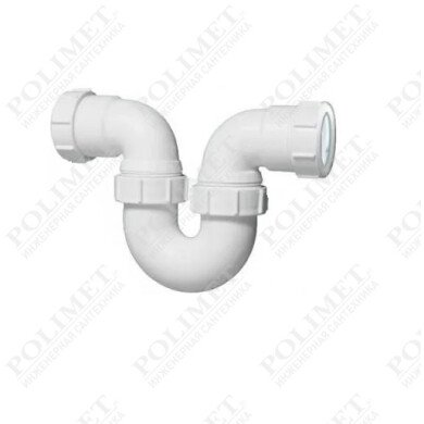 Сифон McALPINE вход/выход гориз. ф-40-40 трубный P-обр. McAlpine MRT32-40 (1161231)