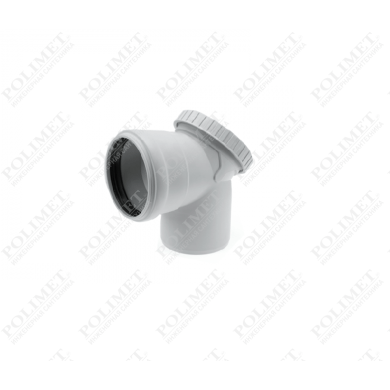 Ревизионный отвод для бесшум. канализации SKВR DN110х87°