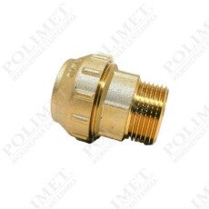 Муфта с наружной резьбой для труб ПНД S32х1M