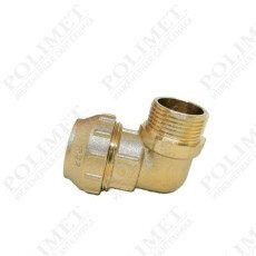 Угольник с наружной резьбой для труб ПНД L32х1M