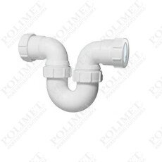 Сифон McALPINE вход/выход гориз. ф-40-40 трубный P-обр. McAlpine MRT32-40 (1161231)